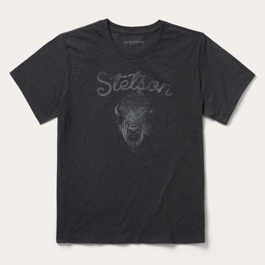 Bison Spirit Graphic Tee Black - Stetson