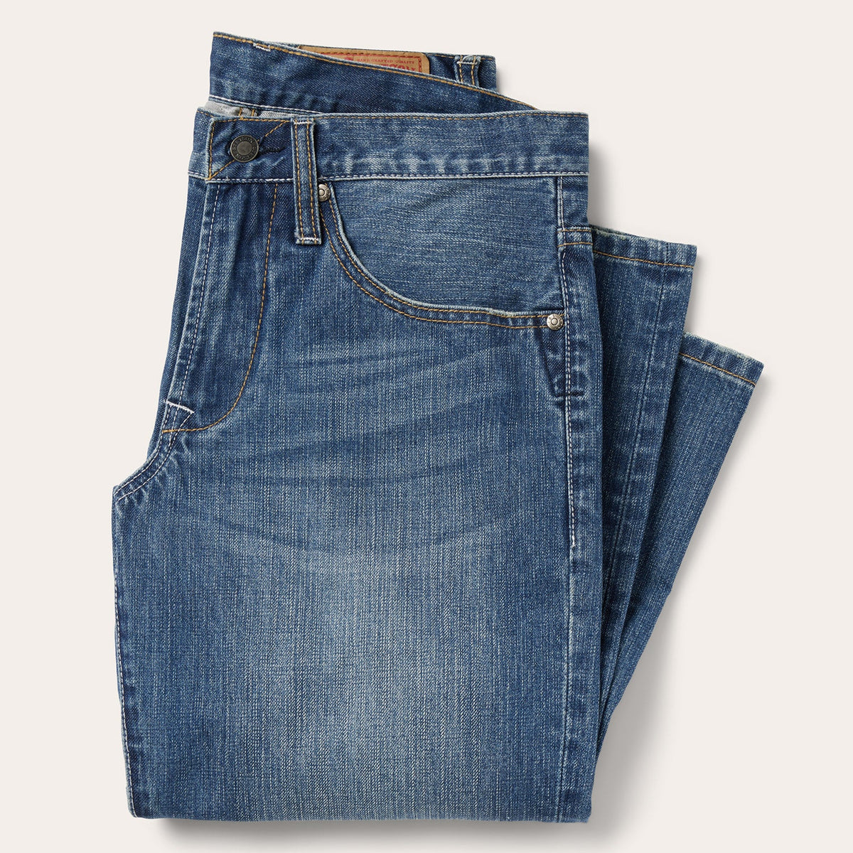 1312 Low-Rise Bootcut Jeans Medium Blue - Stetson
