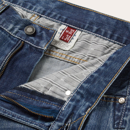 1312 Low-Rise Bootcut Jeans Medium Blue - Stetson