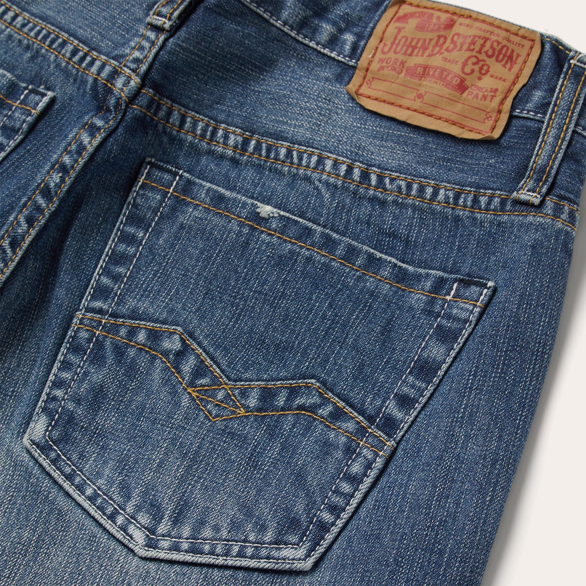 1312 Low-Rise Bootcut Jeans Medium Blue - Stetson