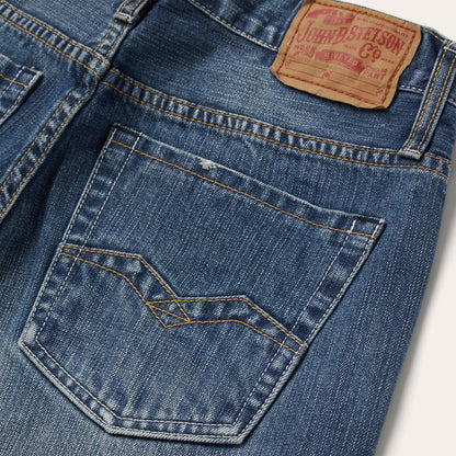 1312 Low-Rise Bootcut Jeans Medium Blue - Stetson