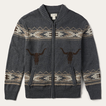 Longhorn Cardigan Grey - Stetson