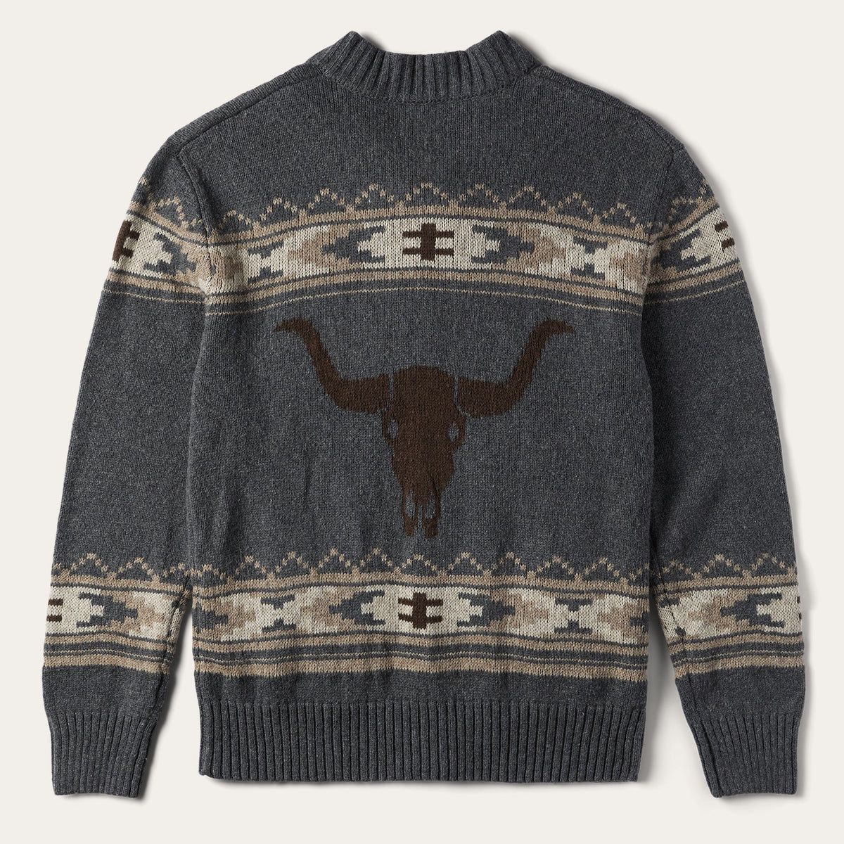Longhorn Cardigan Grey - Stetson