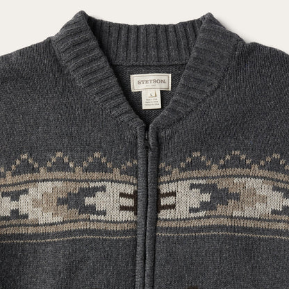 Longhorn Cardigan Grey - Stetson