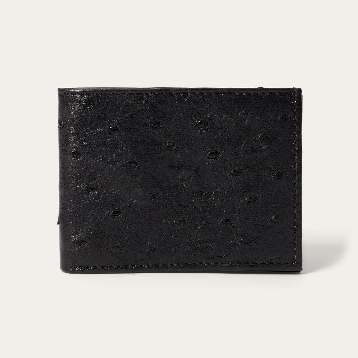 Ostrich Bi-Fold Wallet Black Classic - Stetson