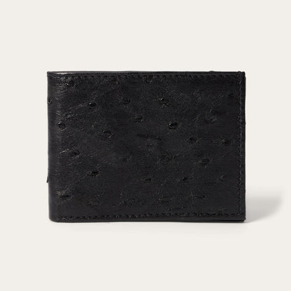 Ostrich Bi-Fold Wallet Black Classic - Stetson