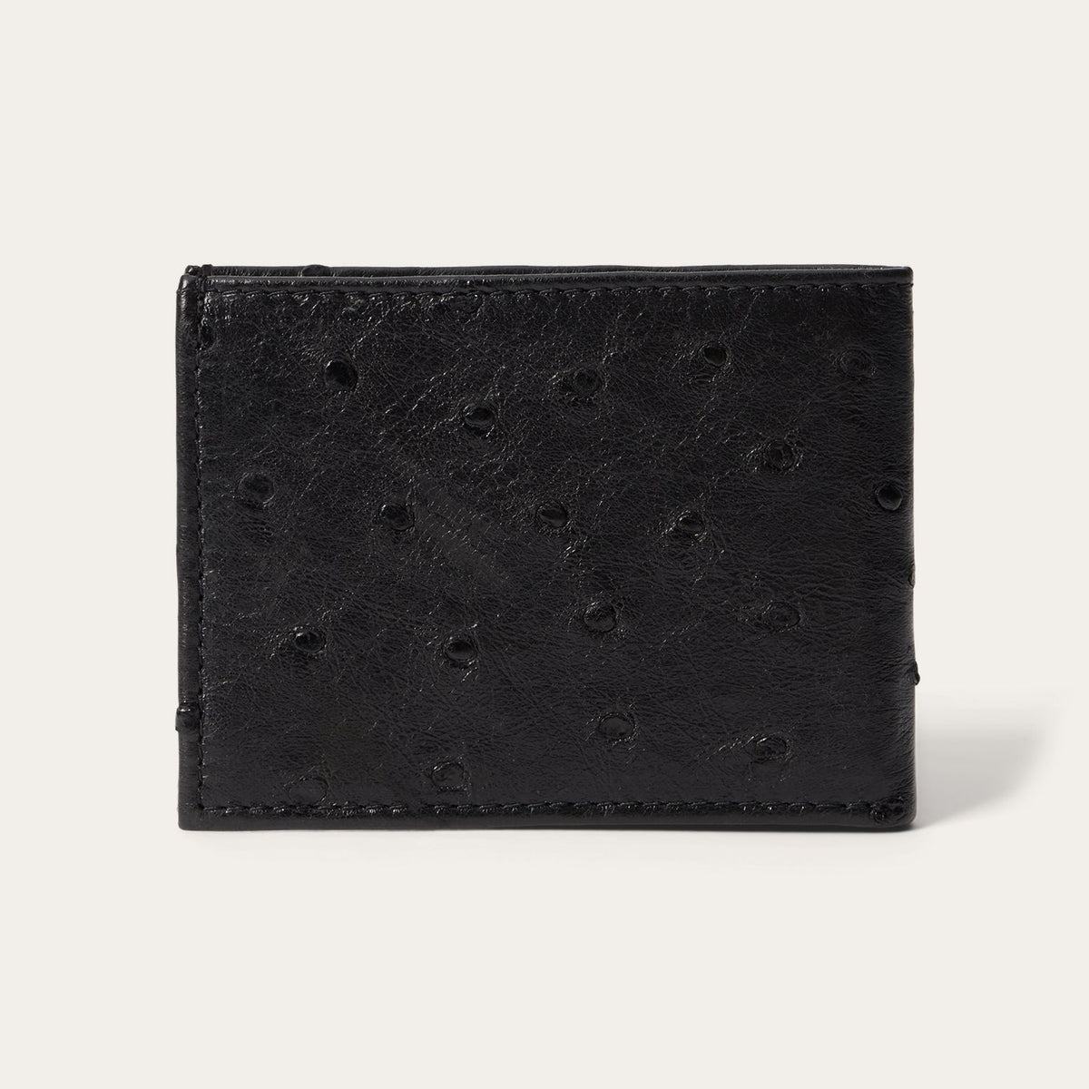 Ostrich Bi-Fold Wallet Black Classic - Stetson