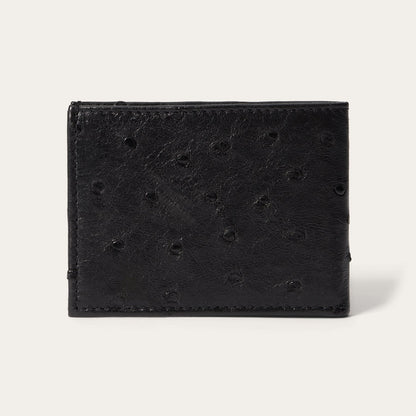 Ostrich Bi-Fold Wallet Black Classic - Stetson