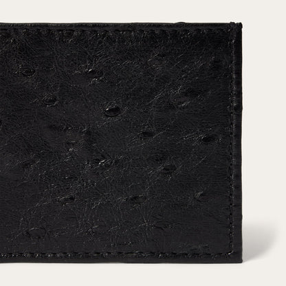 Ostrich Bi-Fold Wallet Black Classic - Stetson
