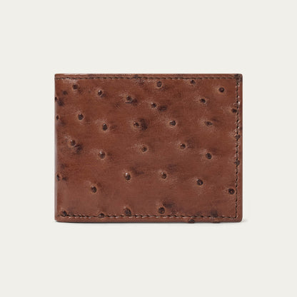 Ostrich Bi-Fold Wallet Kango Cognac - Stetson