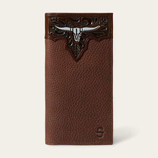 Steer Head Checkbook Brown - Stetson