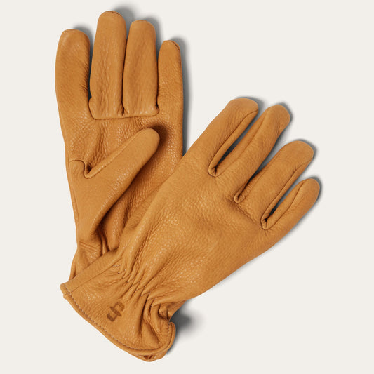 Deerskin Roper Glove - Unlined Saddle Tan - Stetson