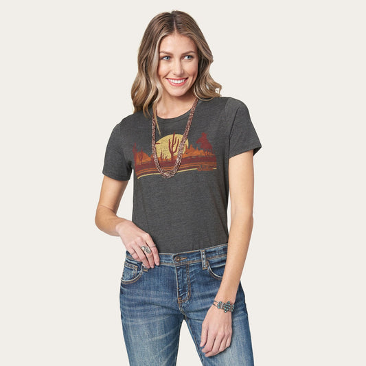 Riding Into The Sunset Graphic Tee Grey - Stetson