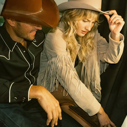 Suede Fringe Jacket Bone - Stetson