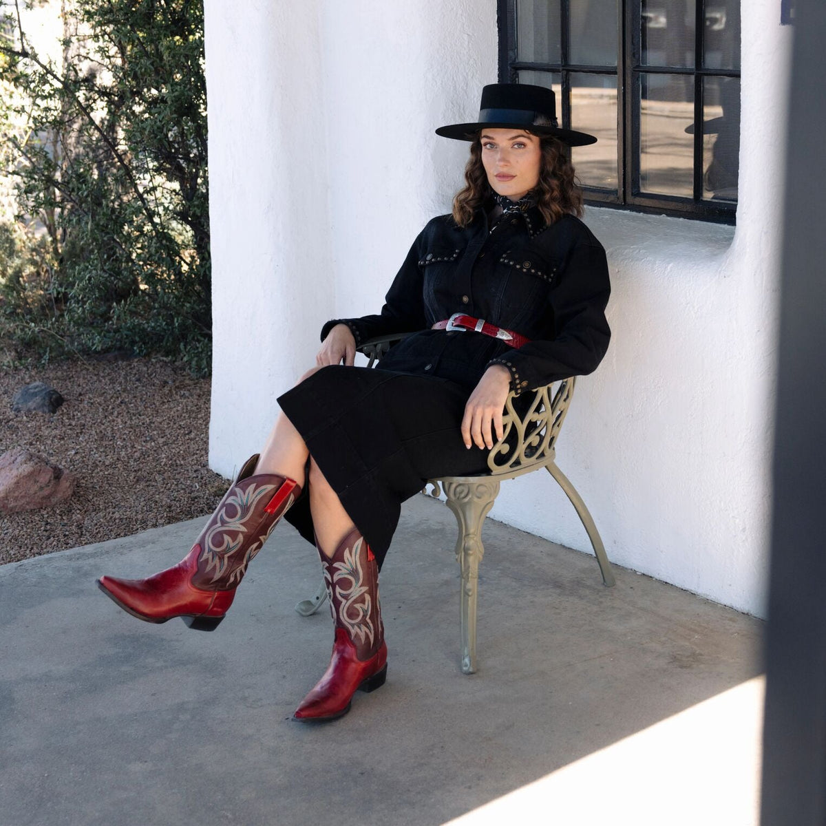 Studded Denim Jacket Black - Stetson